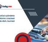 Defective cylindera symptoms: cracked side dish, burned